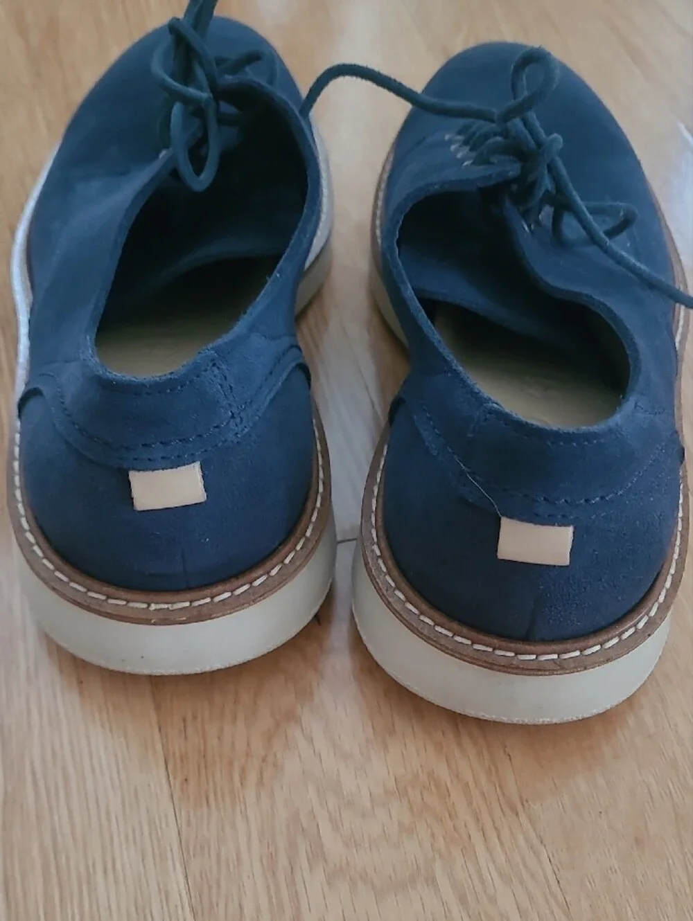 Ecco Navy Suede Aurora Shoes